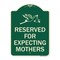 Signmission Reserved for Expecting Mothers Heavy-Gauge Aluminum Architectural Sign, 18" L, 24" H, G-1824-23198 A-DES-G-1824-23198 - alternate 1